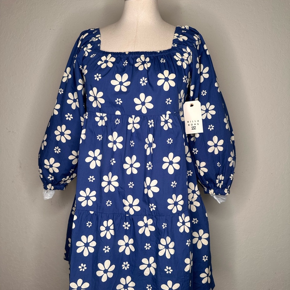 Blue Floral Dress- Billabong